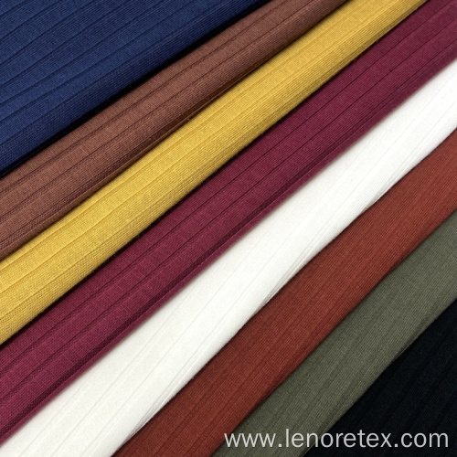 100% Polyester 190GSM Knit Stripe 8*2 Ribbed Fabric